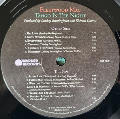 Fleetwood Mac : Tango In The Night (LP, Album, RE, RM)