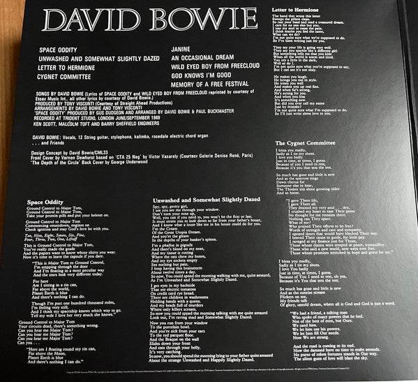 David Bowie : David Bowie (LP, RE, RP, Gat)