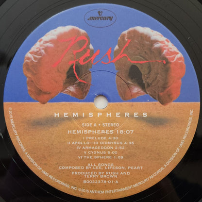 Rush : Hemispheres (LP, Album, RE, RM, 180)