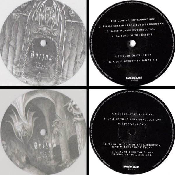 Burzum : From The Depths Of Darkness (2xLP, Album, Ltd, Whi)