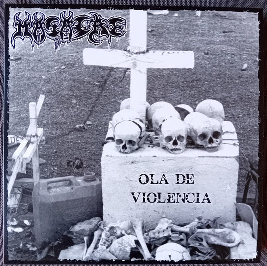 Masacre : Ola De Violencia (12", EP, RE, Whi)