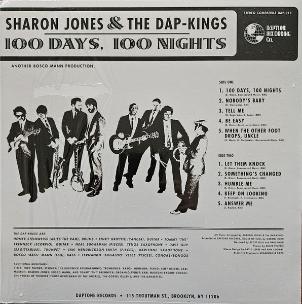 Sharon Jones & The Dap-Kings : 100 Days, 100 Nights (LP, Album, RE, GZ )
