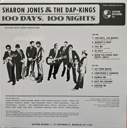 Sharon Jones & The Dap-Kings : 100 Days, 100 Nights (LP, Album, RE, GZ )