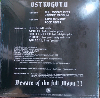 Ostrogoth : Full Moon's Eyes (12", EP, Ltd, RE)