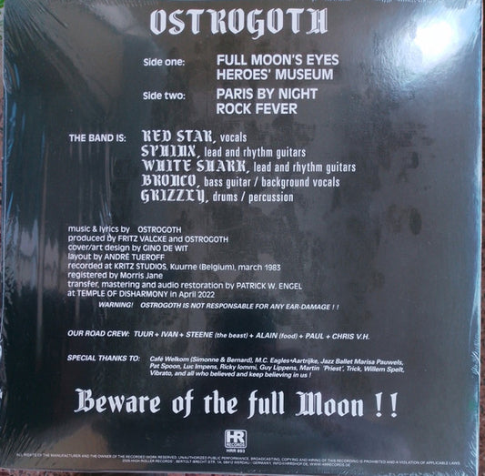 Ostrogoth : Full Moon's Eyes (12", EP, Ltd, RE)