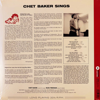 Chet Baker : Chet Baker Sings (LP, Ltd, RE, Cle)