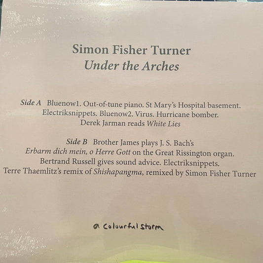 Simon Fisher Turner : Under The Arches (LP)