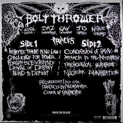 Bolt Thrower : In Battle There Is No Law! (LP, Album, Ltd, RE, Gre)