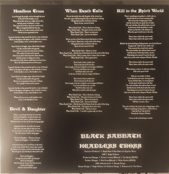 Black Sabbath : Headless Cross (LP, Album, RE, RM)