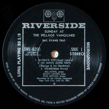 Bill Evans Trio* Featuring Scott La Faro* : Sunday At The Village Vanguard (LP, Album, RE)