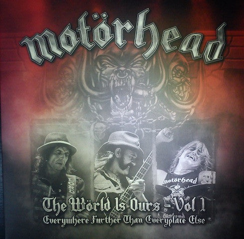 Motörhead : The Wörld Is Ours - Vol 1 (Everywhere Further Than Everyplace Else) (2xLP, Album)