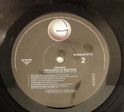 Nirvana : MTV Unplugged In New York (LP, Album, RE, Mad)