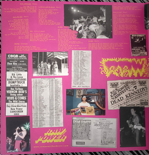 Raw Power (2) : Screams From The Gutter (LP, Album, Ltd, RE, RP, Bla)