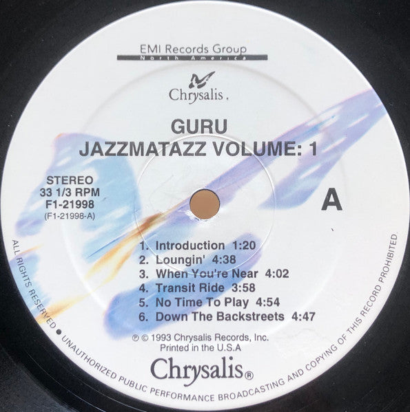 Guru : Jazzmatazz (Volume 1) (LP, Album)