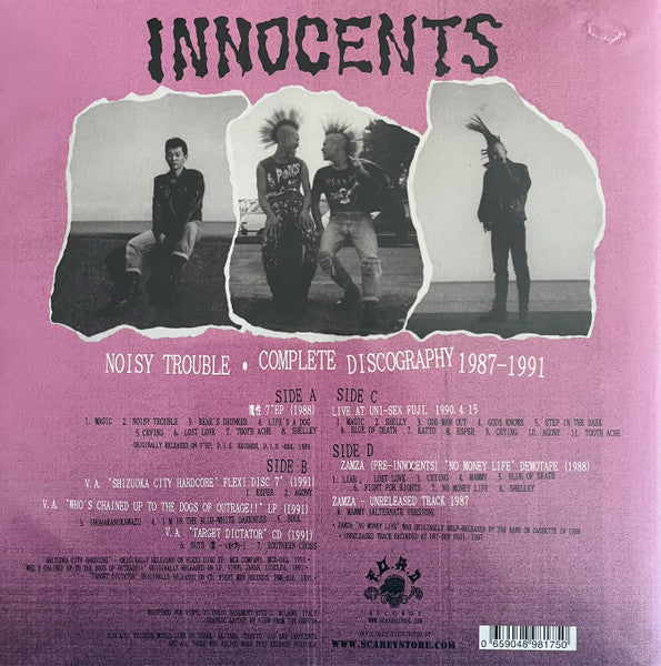 Innocents : Noisy Trouble • Complete Discography 1987-1991 (2xLP, Comp)