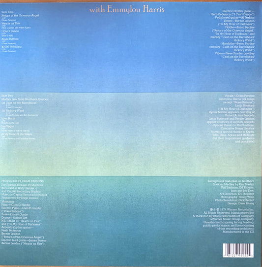 Gram Parsons : Grievous Angel (LP, Album, RE, RM, 180)