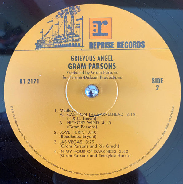 Gram Parsons : Grievous Angel (LP, Album, RE, RM, 180)