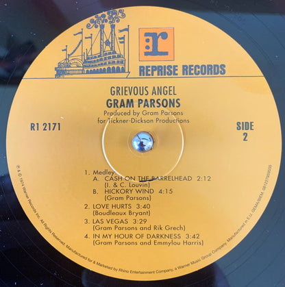 Gram Parsons : Grievous Angel (LP, Album, RE, RM, 180)