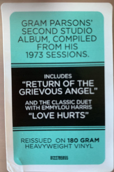 Gram Parsons : Grievous Angel (LP, Album, RE, RM, 180)