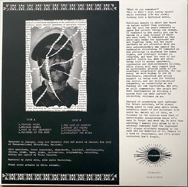 Ville Valavuo : Commemoration Songs (LP, Album)