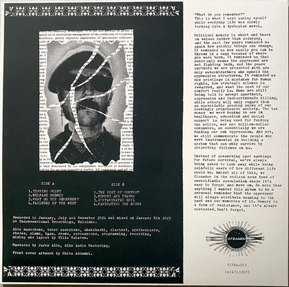 Ville Valavuo : Commemoration Songs (LP, Album)