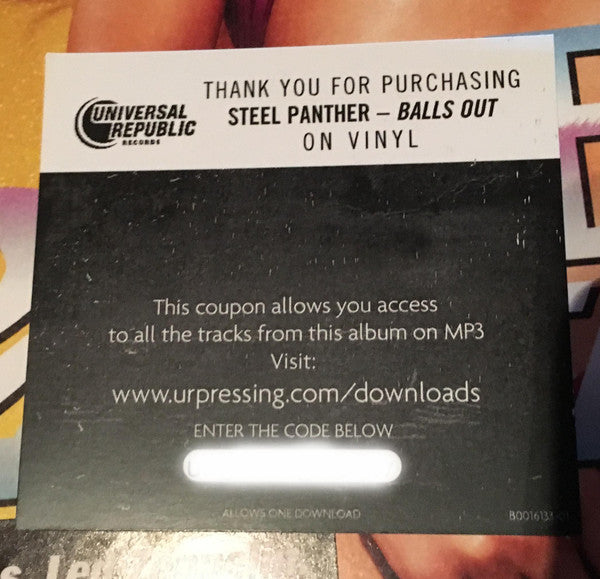 Steel Panther : Balls Out (2xLP, Album, 180)