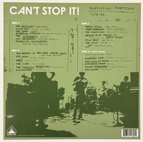 Various : Can't Stop It! Australian Post-Punk 1978-82 (2xLP, Comp, Dlx, Ltd, RE, Gre)