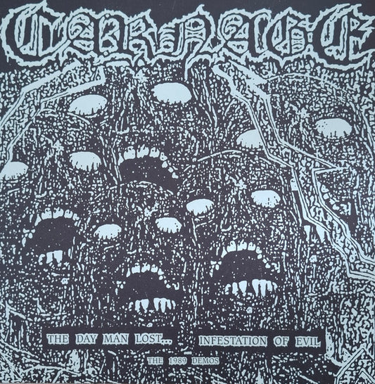 Carnage (4) : The Day Man Lost... / Infestation Of Evil - The 1989 Demos (LP, Comp, Ltd, RP)