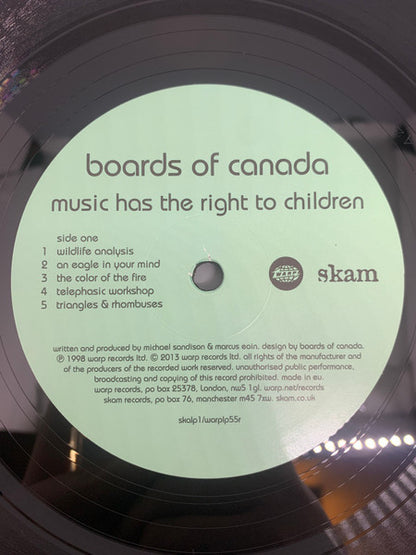Boards Of Canada : Music Has The Right To Children (2xLP, Album, RE, Gat)