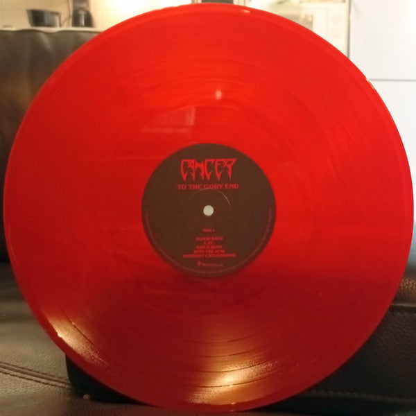 Cancer (3) : To The Gory End (LP, Album, Ltd, RE, Bur)