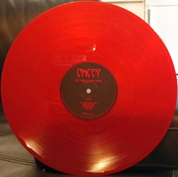 Cancer (3) : To The Gory End (LP, Album, Ltd, RE, Bur)