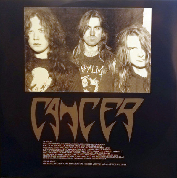 Cancer (3) : To The Gory End (LP, Album, Ltd, RE, Bur)