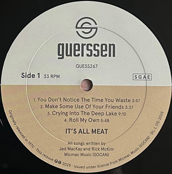 It's All Meat (2) : It's All Meat (LP, Album, RE, RM)