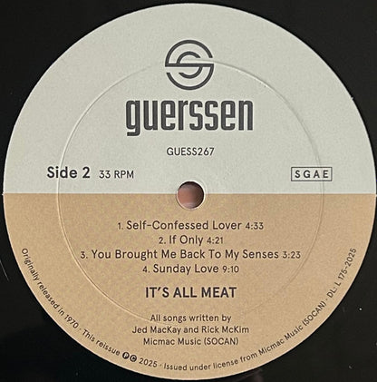 It's All Meat (2) : It's All Meat (LP, Album, RE, RM)