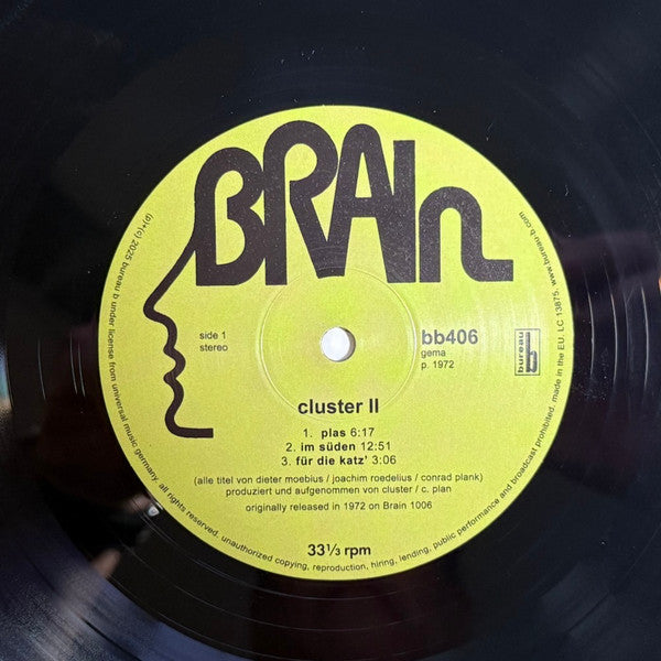 Cluster : Cluster II (LP, Album, RE, 180)