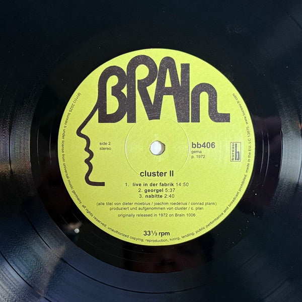 Cluster : Cluster II (LP, Album, RE, 180)