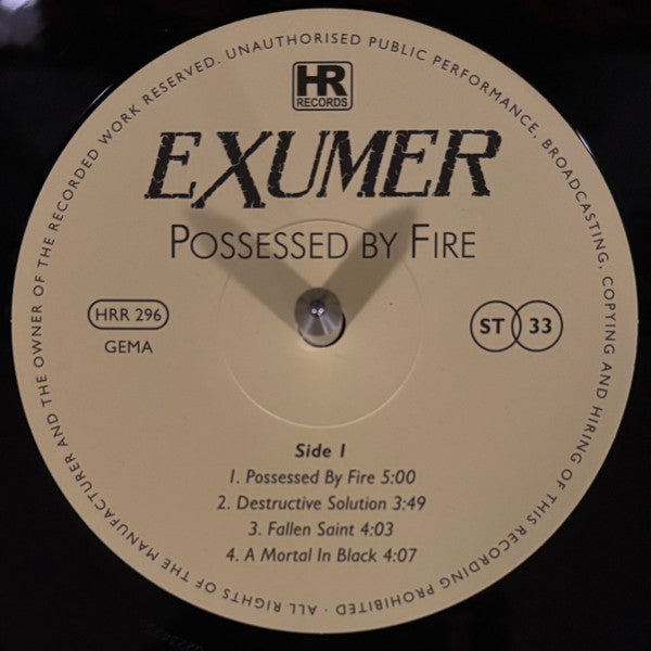 Exumer : Possessed By Fire (LP, Album, RE, 180)