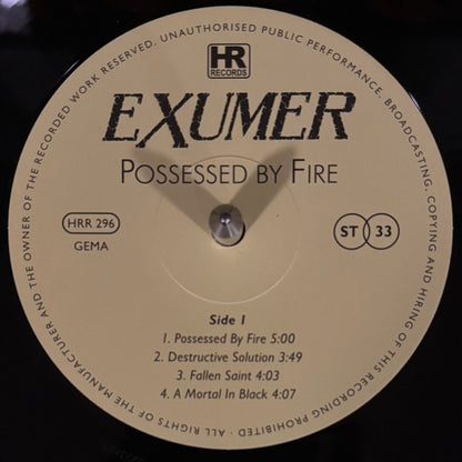 Exumer : Possessed By Fire (LP, Album, RE, 180)