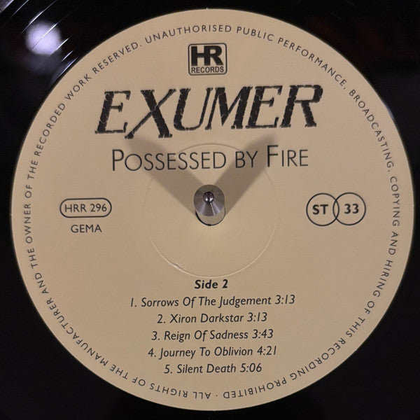 Exumer : Possessed By Fire (LP, Album, RE, 180)