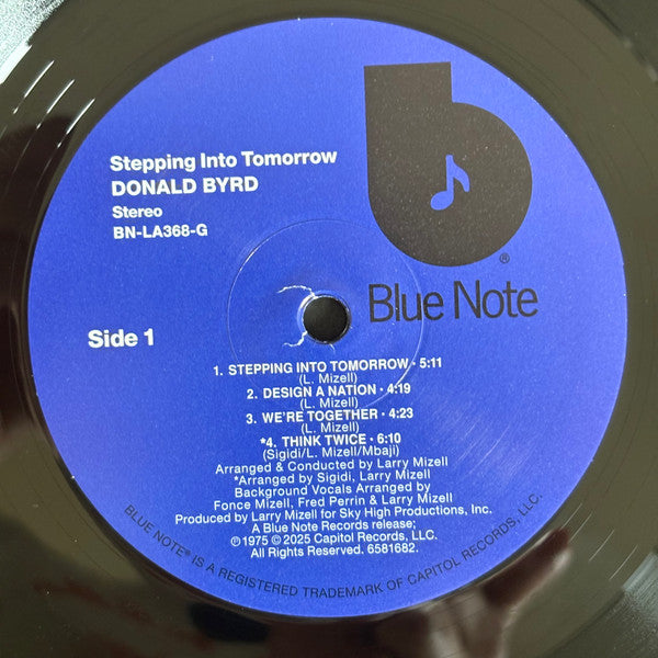 Donald Byrd : Stepping Into Tomorrow (LP, Album, RE)