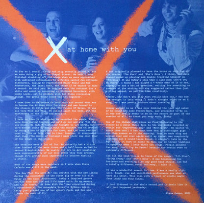 X (10) : At Home With You (LP, Album, RE)