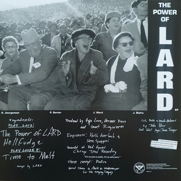 Lard : Power Of Lard EP (12", EP, RE, RM, Whi)