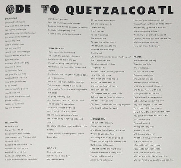 Dave Bixby : Ode To Quetzalcoatl (LP, Album, RE, RM)