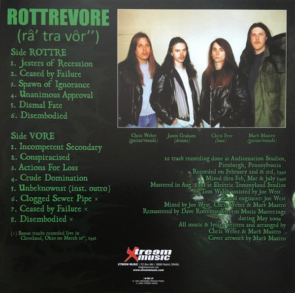 Rottrevore :  Iniquitous (LP, Album, Ltd, RE, RM)