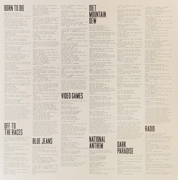Lana Del Rey : Born To Die (2xLP, Album, Dlx, RE, GZ )