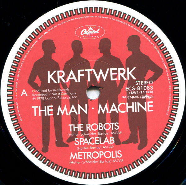 LP Kraftwerk Man Machine ECS81083 CAPITOL Japan Vinyl /00260