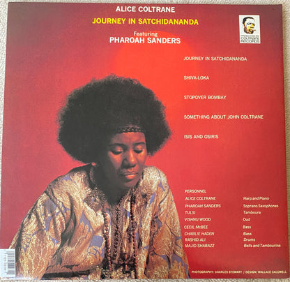 Alice Coltrane Featuring Pharoah Sanders : Journey In Satchidananda (LP, Album, RE,  Ga)