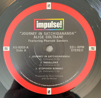 Alice Coltrane Featuring Pharoah Sanders : Journey In Satchidananda (LP, Album, RE,  Ga)