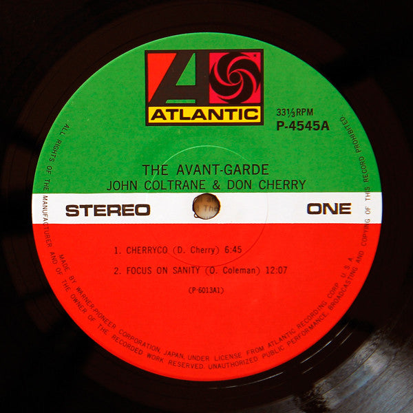 John Coltrane & Don Cherry : The Avant-Garde (LP, Album, RE)