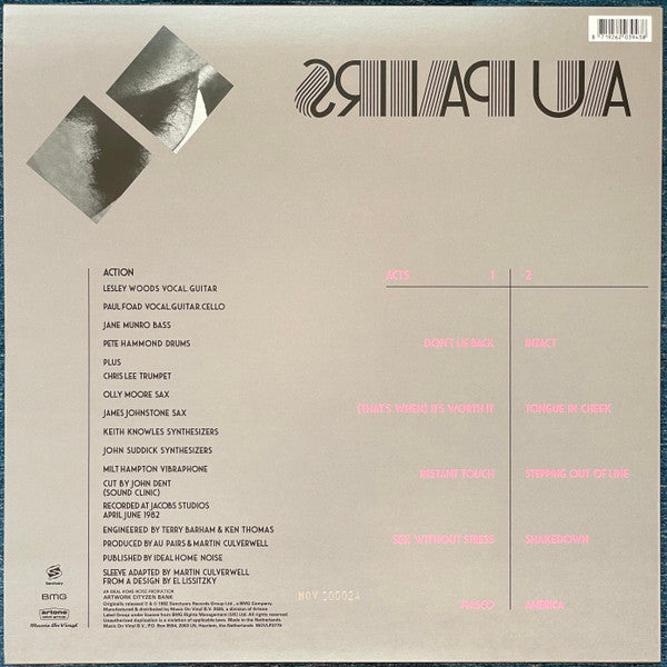 Au Pairs : Sense And Sensuality (LP, Album, Ltd, Num, RE, Mag)